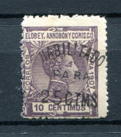 1908/09.ELOBEY.EDIFIL 50F*.NUEVO CON FIJASELLOS(MH).CATALOGO 55€ - Annobon & Corisco