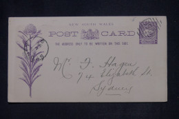 NEW SOUTH WALES - Entier Postal De Hillgrove Pour Sydney En 1896 - L 142359 - Storia Postale