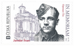 Czech Rep. / My Own Stamps (2022) 1405: IN MEMORIAM 1942 - Jaroslav Svarc (1914-1942) Operation Tin / WW2 - Nuevos