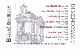 Czech Rep. / My Own Stamps (2022) 1406: IN MEMORIAM 1942 - Saints Cyril And Methodius Cathedral (Prague) / WW2 - Ongebruikt