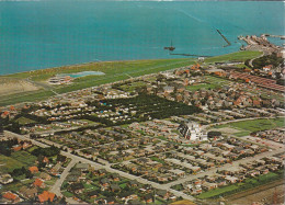 D-26506 Norddeich - Hafen - Alte Luftaufnahme - Neues Hochhaus( Rechts Hafen) - Aerial View - Norden