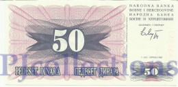 BOSNIA HERZEGOVINA 50 DINARA 1992 PICK 12a UNC - Bosnie-Herzegovine