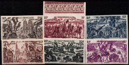 AFRIQUE OCCIDENTALE FRANCAISE - N°PA  5/10** - TCHAD AU RHIN - SERIE COMPLETE NON DENTELEE. LUXE - 1946 Tchad Au Rhin