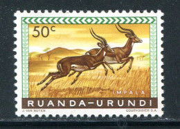 RUANDA URUNDI- Y&T N°208- Neuf Avec Charnière * - Nuevos