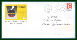 PAP € Repiqué Cirque Chatellerault OMEC 86 Chatellerault 2001 - PAP: Privé-bijwerking