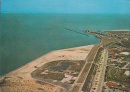 D-26506 Norddeich - Luftbild - Hafen ( Links) - Harbour - Bahntrasse - Aerial View - Stamp 1974 - Norden