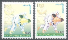 2004 PAKISTAN - RED COLOR MISSING - Judo 9TH SAF GAMES ISLAMABAD - ERROR MNH - Pakistan