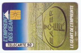 Télécarte Bayer L' Empreinte Des Géants 10/91 1991 11.000ex  50U , état D'usage - 50 Einheiten