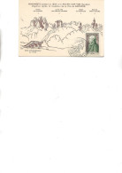 CARTE AFFRANCHIE N° 969 - OBLITEREE CACHET ILLUSTREE CENT CINQUANTENAIRE -LA ROCHE SUR YON -5E PRAIRIAL -NAPOLEON 1954 - Gedenkstempel