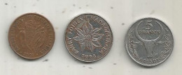 JC, Monnaie ,MADAGASCAR, MALAGASY, 5 Francs 1968; 5 Francs 1996; 10 Francs 1991,  LOT DE 3 MONNAIES - Madagascar