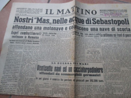 14.6.1942 Quotidiano IL MATTINO Napoli Nostri MAS Acque Sebastopoli Ecc. - Weltkrieg 1939-45