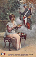 MILITARIA - Patriotique - Femme Fière De Son Vaillant Soldat - Carte Postale Ancienne - Patriotiques