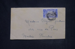 SIERRA LEONE - Enveloppe De Freetown Pour Morlaix  - L 142392 - Sierra Leone (...-1960)