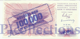 LOT BOSNIA HERZEGOVINA 100000 DINARA 1993 PICK 34b UNC X 5 PCS - Bosnie-Herzegovine