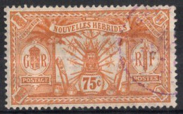 Nouvelles HEBRIDES Timbre-poste N°34 Oblitéré TB Cote : 20.00€ - Used Stamps