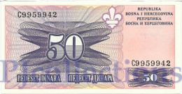 BOSNIA HERZEGOVINA 50 DINARA 1995 PICK 47 UNC - Bosnie-Herzegovine