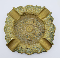[-20%] Antiquité - Cendrier En Laiton Doré - Style Art Nouveau - Art Nouveau / Art Deco