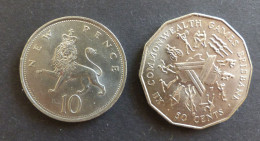 Australia 2 Münzen  Unc. 1976 / 1982    #mü213 - Colecciones
