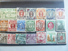 ALLEMAGNE/ANCIENS ETATS/DANTZIG  LOT DE TIMBRES OBLITERES ET NEUFS TOUS DIFFERENTS - Altri & Non Classificati