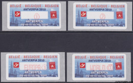 België 2010 - Mi:autom 69, Yv:TD 77, OBP:ATM 126 S11, Machine Stamp - XX - Antverpia 2010 Antwerp - Neufs