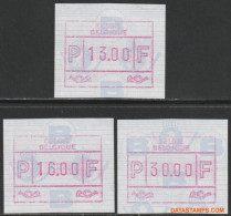 België 1991 - OBP:ATM 85 A, Machine Stamp - XX - Overprint 13-16-30 - Postfris