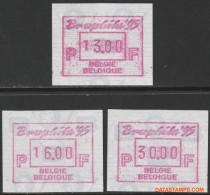 België 1993 - Mi:autom 30, Yv:TD 39, OBP:ATM 90 Set, Machine Stamp - XX - Euro Sail 93 - Postfris