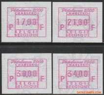 België 2000 - Mi:autom 43, Yv:TD 51, OBP:ATM 103 Set, Machine Stamp - XX - Philabourse 2000 - Nuevos