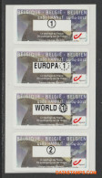 België 2012 - Mi:Autom 81, Yv:TD 89, OBP:ATM 138 Set, Machine Stamp - XX - - Ungebraucht