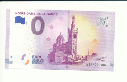 Billet Souvenir - 0 Euro - UEAA - 2018-4 - NOTRE-DAME-DE-LA-GARDE - N°  1086 - Essais Privés / Non-officiels