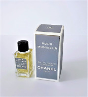 Miniatures De Parfum    POUR  MONSIEUR  De  CHANEL   EDT  Concentrée  4  Ml   + Boite - Miniaturen Herrendüfte (mit Verpackung)
