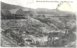 METIERS INDUSTRIE - MINE DE ZINC En ASIE - Environs De SINGAPOUR (Indes) - Circulé 1911 - - Mines