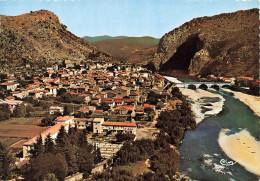 Anduze * Vue Générale Aérienne Sur Le Village Et Le Pont - Anduze