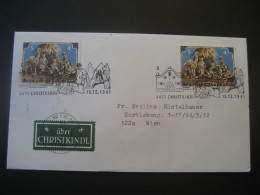 Österreich- Christkindl 15.12.1981, Beleg Mit Leitzettel Wien - Covers & Documents