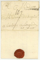 ARM: DU.B.RHIN 1758 Hannover Pour Castres Chevalier Danville Regiment De La Tour Du Pin Infanterie Guerre De Sept Ans - Army Postmarks (before 1900)