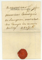 ARM:DU.B:RHIN. Guerre De Sept Ans (1761) Pour Wesel Lenain 7A17 Langeron Du Boys - Armeestempel (vor 1900)