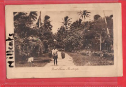 NEW ZELAND COOK ISLANDS  RAROTONGA    ROAD SCENE ETHNIC - Cook