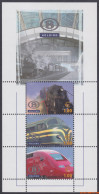 België 2006 - OBP:TRV BL 10, Railway Vignettes - XX - From Steam To Electricity - 1996-2013 Labels [TRV]