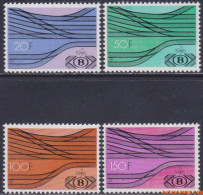 België 1976 - Mi:eisenbahn 352/355, Yv:CP 428/431, OBP:TR 428/431, Railway Stamps - XX - Limitation Railway - Nuovi