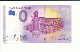 Billet Touristique 0 Euro - PHARE DU CAP FERRET - 2020-1 - UEQJ - N° 243 - Autres & Non Classés