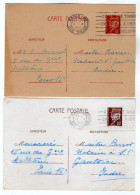 TB 4087 - 1941 - Entier Postal Type Pétain - Mr Camille MONSACRE à PARIS Pour Me PARROT Notaire à SAINT - GAULTIER - Cartes Postales Types Et TSC (avant 1995)