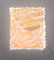 TASMANIA 1891 QUEEM VICTORIA CAT GIBBONS N 213 WMK 15 PERF 12 1/2 X 11 1/2 - Used Stamps