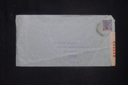 INDES ANGLAISES - Enveloppe De Bombay Pour Les USA Avec Contrôle Postal - L 142450 - 1936-47 Roi Georges VI