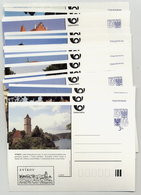 CZECH REPUBLIC 1996 3 Kc Castles 3. Series With Additional Vignette, 16 Cards Unused.  Michel P9B II - Postkaarten