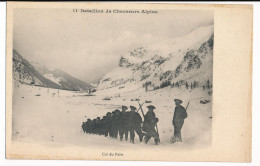 CPA WW1 Militaria 11e 11ème Bataillon De Chasseurs Alpins En Garnison à BARCELONNETTE Col Du Palet - Régiments