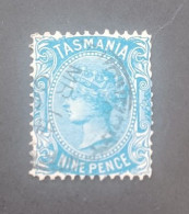 TASMANIA 1871 QUEEM VICTORIA CAT GIBBONS N 151 WMK 15 PERF 12 1/4 X 12 1/2 - Oblitérés