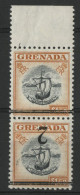 GRENADA FISCAL / REVENUE INVERTED OVERPRINT SURCHARGE INVERSEE On N° 203 (SG) Neuf ** (MNH) - Grenada (...-1974)
