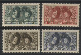 LIECHTENSTEIN 1928 N° 86 à 89 Neufs ** (MNH) Cote 790 € Voir Description - Neufs