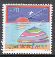 Israel 1989 Single Stamp From The Set Celebrating Tourism In Fine Used - Gebraucht (ohne Tabs)