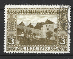 BOSNIE-HERZEGOVINE. N°47 Oblitéré De 1910. Château De Jajce. - Châteaux