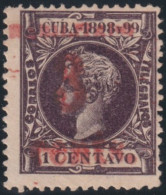 1899-653 CUBA US OCCUPATION 1899 3c S. 1c. 4º ISSUE. PUERTO PRINCIPE PHILATELIC FORGUERY FALSO FILATELICO. - Unused Stamps